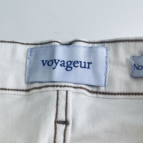 Mersea Voyageur Jeans Size 26 Nomad Cropped Sailor White Sails Pants NEW - Picture 9 of 12